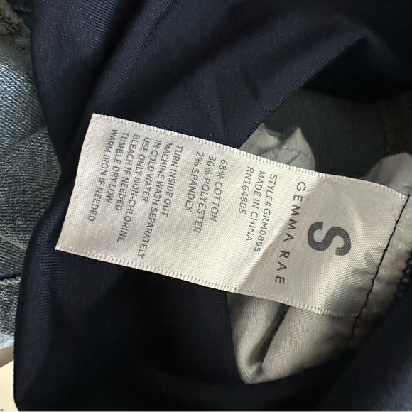 Gemma Rae Women’s Maternity Midi Short Ankle Jeans Size S - Picture 6 of 14